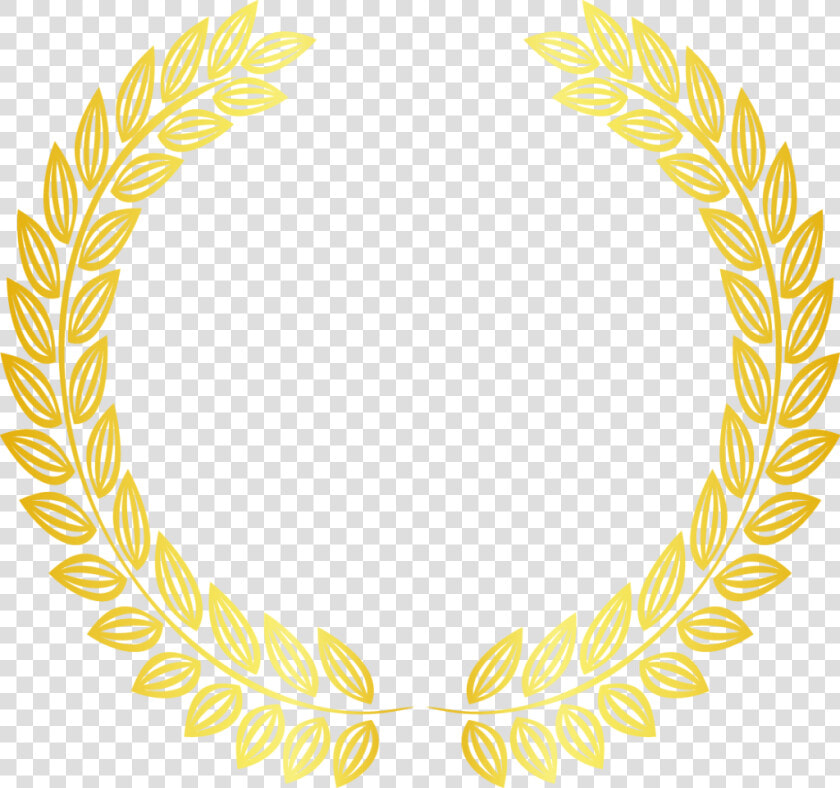 Gold Laurel Wreath Png  thumb Image   Couronne De Laurier Sur Fond Noir  Transparent PngTransparent PNG