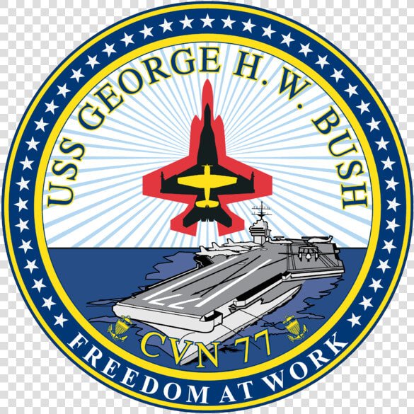 Uss George Hw Bush Logo  HD Png DownloadTransparent PNG