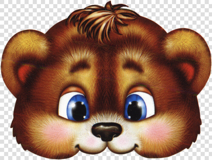 Transparent Masks Bear   Cartoon Bear Face Mask  HD Png DownloadTransparent PNG