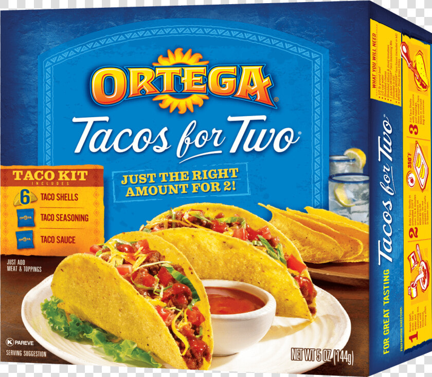 Image Of Tacos For Two   Ortega Tacos For Two  HD Png DownloadTransparent PNG