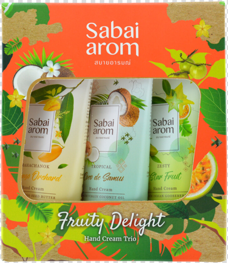 Sabai arom Fruity Delight Hand Cream Trio Set   Box  HD Png DownloadTransparent PNG