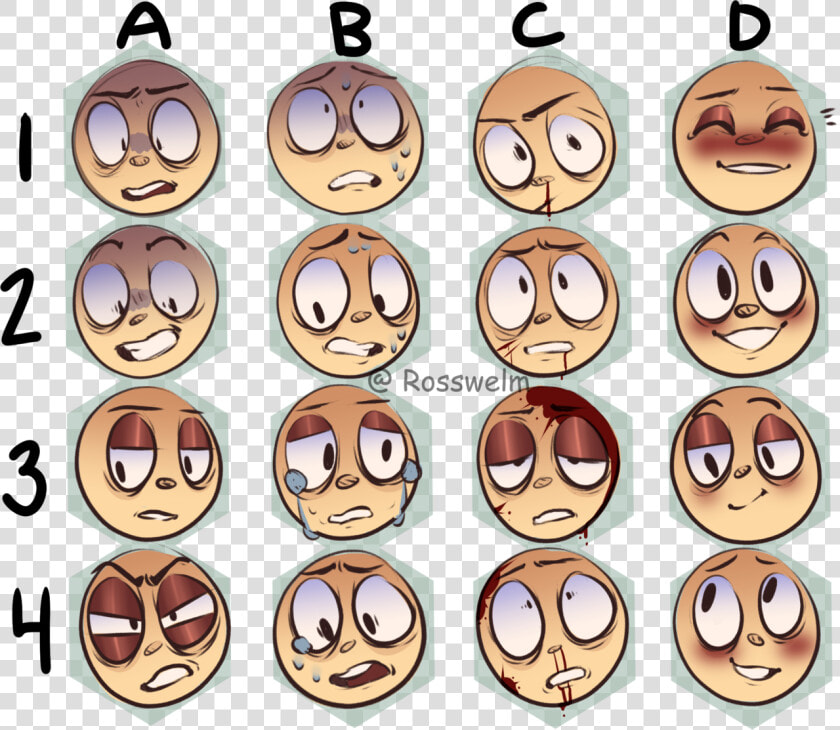 “i Made An Expression Sheet Feel Free To Use But Please   Facial Expressions Drawing Meme  HD Png DownloadTransparent PNG