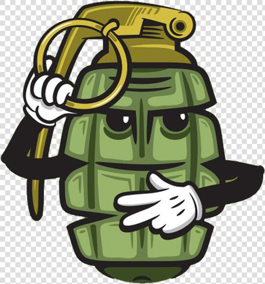 Clip Art Cartoon Grenade   Desenho De Granada Com Boca E Olhos  HD Png DownloadTransparent PNG