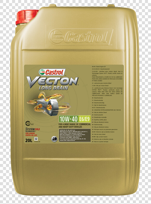 Vecton Long Drain 10w 40 E6 e9   Vecton Long Drain 10w40 E6 E9  HD Png DownloadTransparent PNG