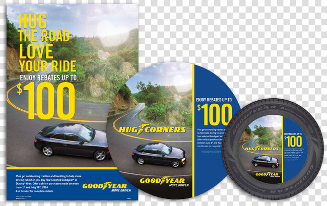 Goodyear Retail Promotions And Point Of Sale Materials   Tire Point Of Sale  HD Png DownloadTransparent PNG