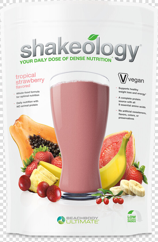 Big Image Tropical Strawberry   Cafe Latte Vegan Shakeology Ingredients  HD Png DownloadTransparent PNG