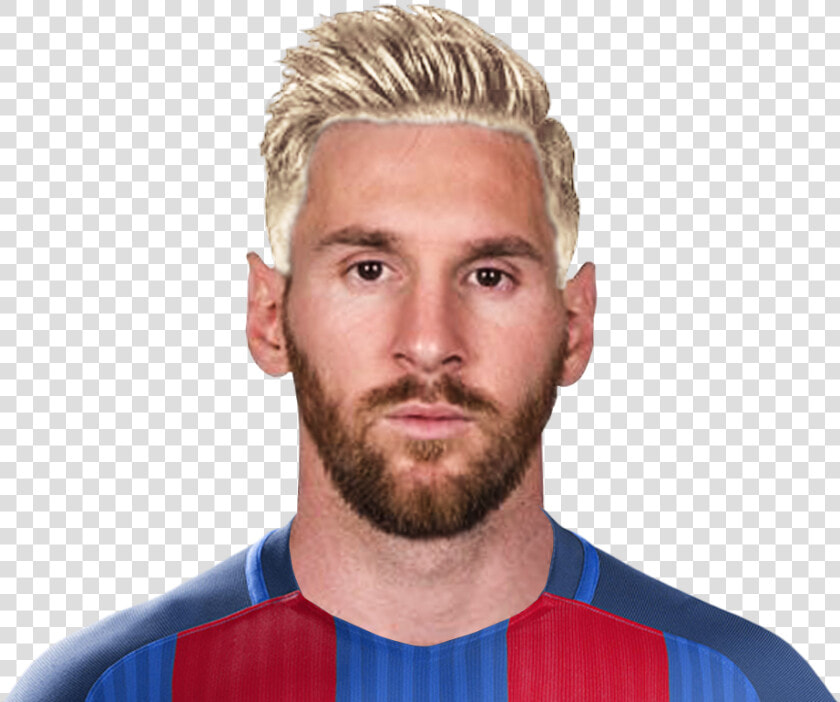 Messi Blonde Face Png   Png Download   Messi Face Png  Transparent PngTransparent PNG