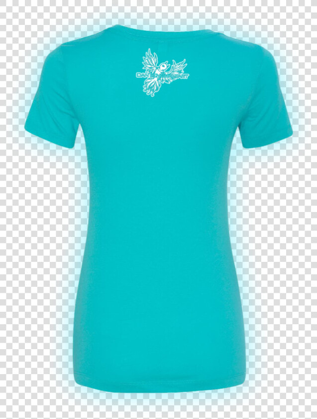 Baby Elephant Shirt Preview Back   Turquoise Plain Blue T Shirt  HD Png DownloadTransparent PNG