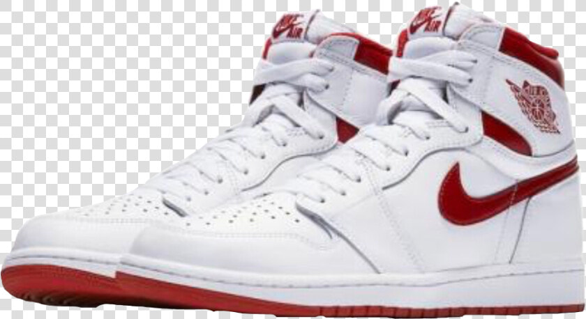 Air Jordan 1 Retro High Og   Nike Air Jordan 1 Red And White  HD Png DownloadTransparent PNG