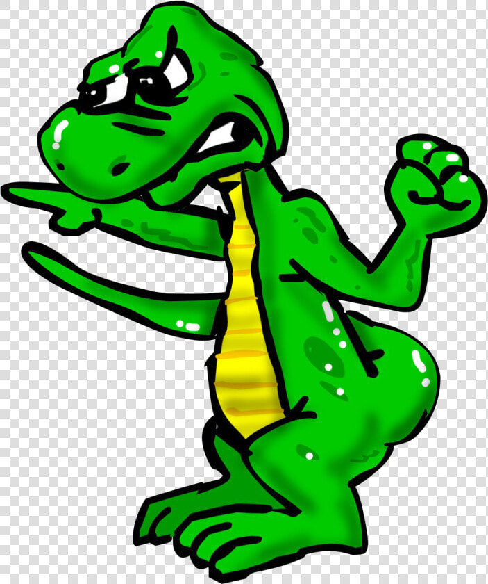 Lizard Clipart Angry Pencil Clip Royalty Free Stock   Angry Green Lizard Cartoon  HD Png DownloadTransparent PNG