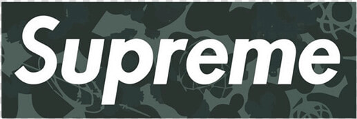 Supreme Box Logo Png   Supreme Logo Black Camo  Transparent PngTransparent PNG