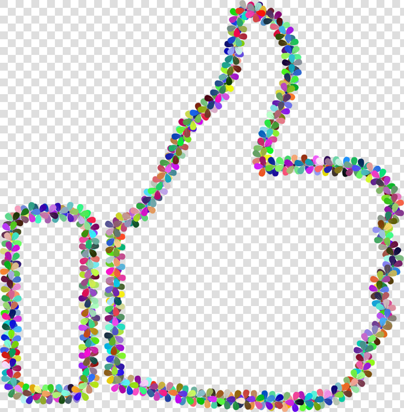 Art jewellery body Jewelry   Thumbs Up Transparent Rainbow  HD Png DownloadTransparent PNG