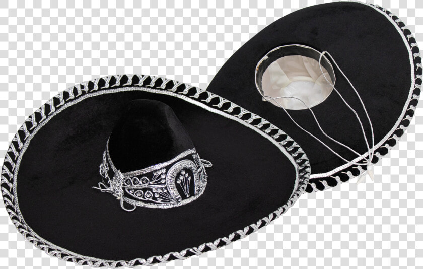 Black And Silver Charro Hat  HD Png DownloadTransparent PNG