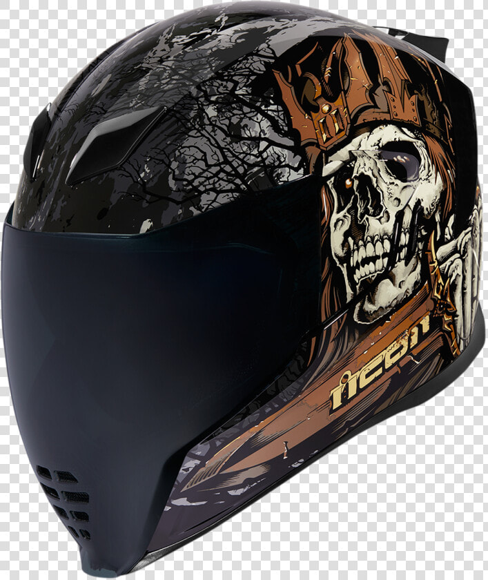 Icon Black Aiflite Uncle Dave Fullface Motorcycle Riding   Icon Airflite Uncle Dave  HD Png DownloadTransparent PNG