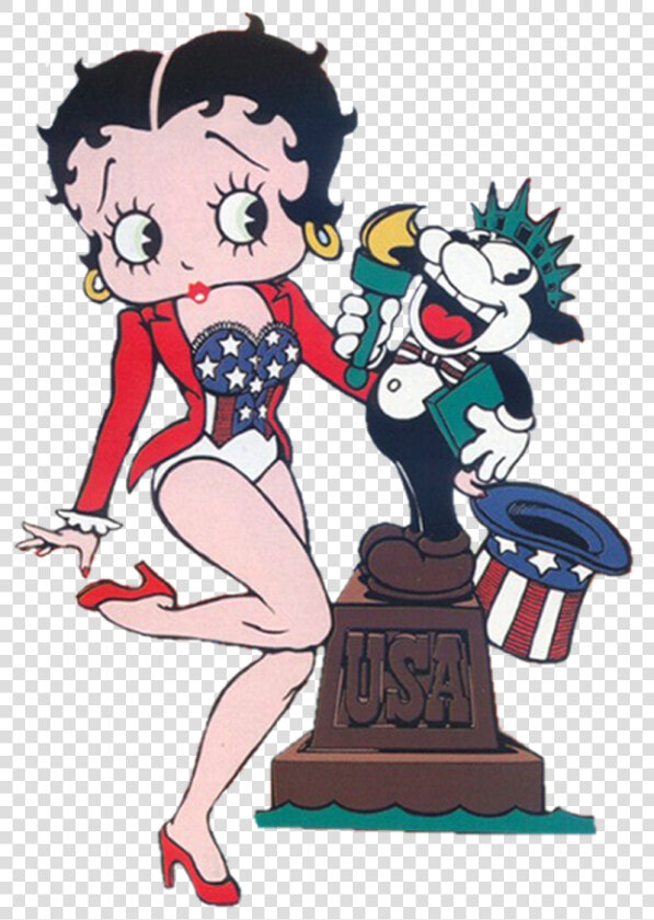 Red White And Blue Betty Boop   Betty Boop Blue  HD Png DownloadTransparent PNG