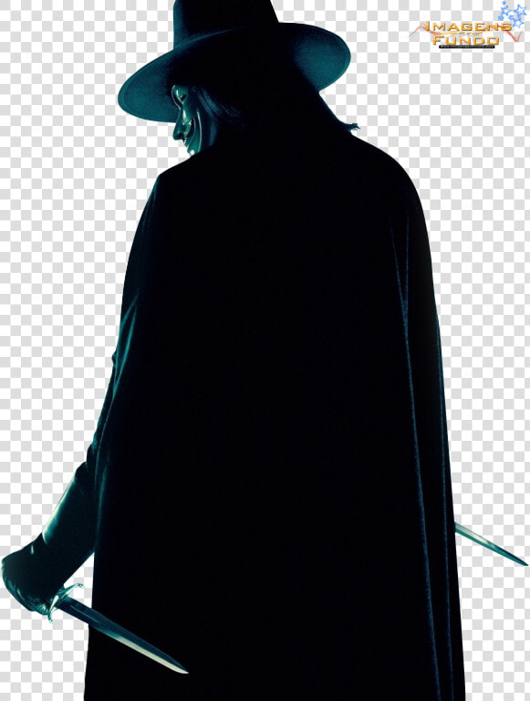 V For Vendetta Back  HD Png DownloadTransparent PNG