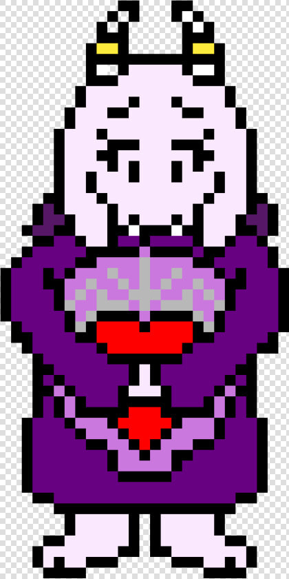 Timoretale Toriel First Look   Undertale Toriel Pixel Art  HD Png DownloadTransparent PNG