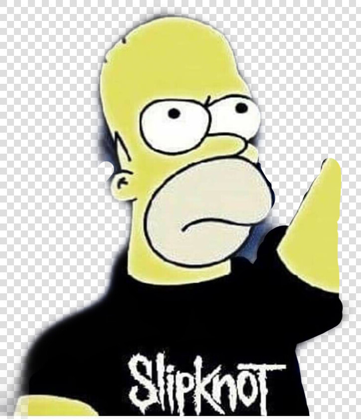  thesimpsons  simpsons  homersimpson  slipknot  metalhead  HD Png DownloadTransparent PNG