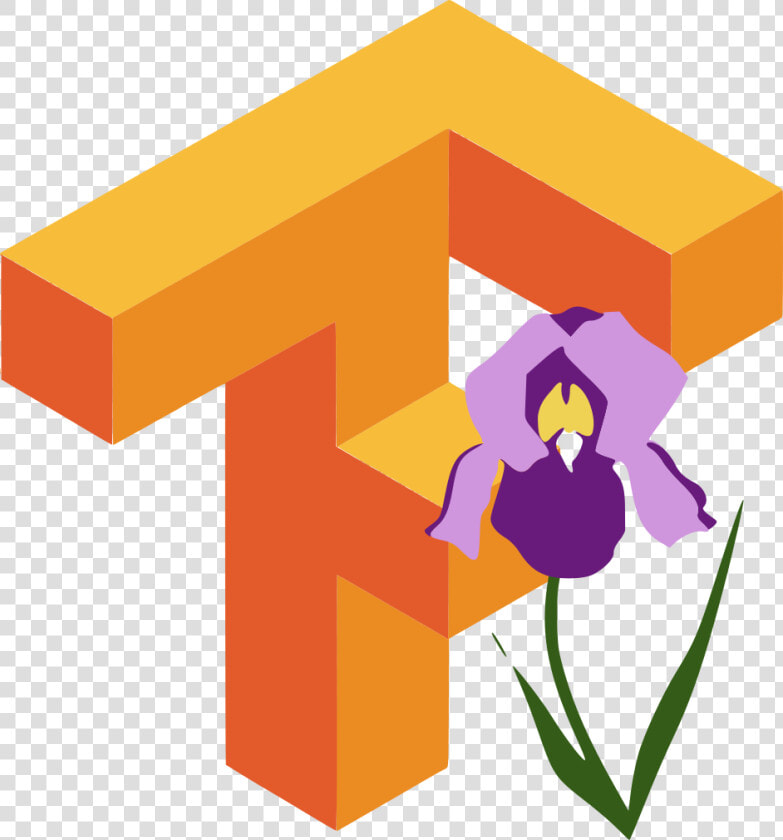 The Tensorflow Logo With An Iris Depicted In Front   Tensorflow Logo Png  Transparent PngTransparent PNG