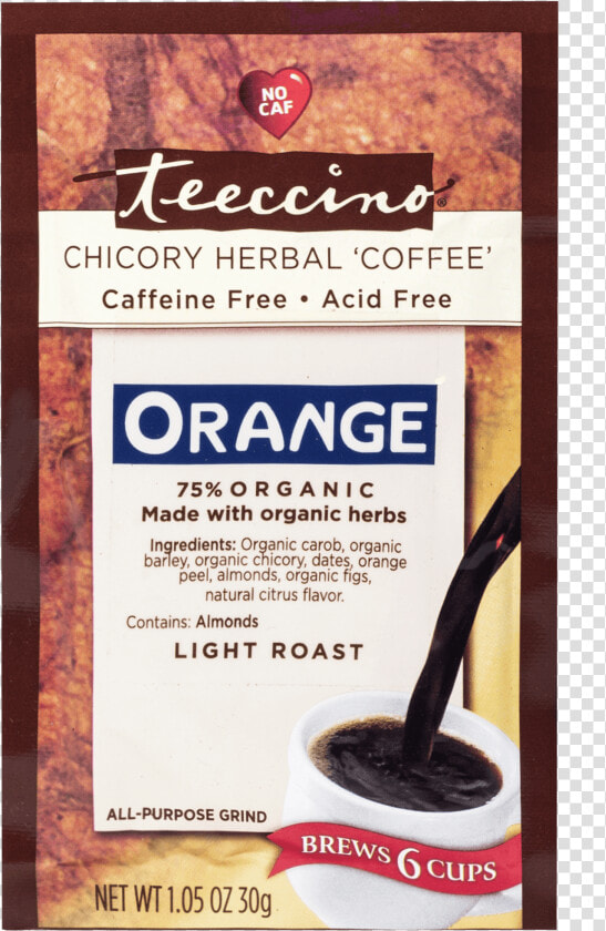 Teeccino Herbal Coffee Hazelnut  HD Png DownloadTransparent PNG