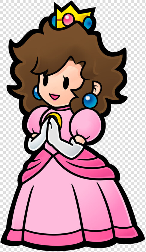 Please Don T Pay Attention To The Crust Along The Edges   Princess Peach Paper Mario  HD Png DownloadTransparent PNG