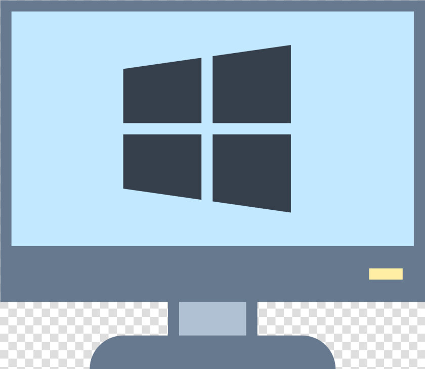 Transparent Computer Monitor Icon Png   Windows Client Icon  Png DownloadTransparent PNG