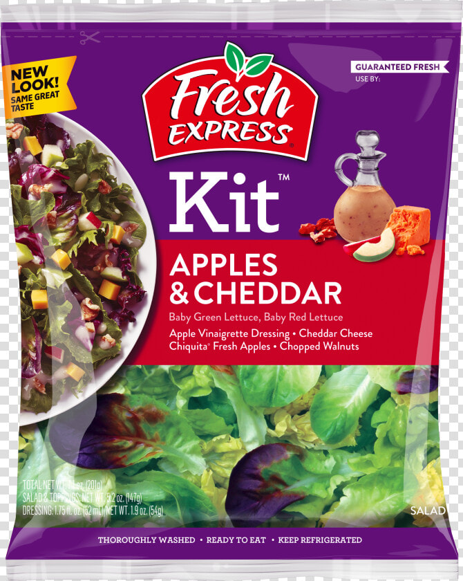 Apples  amp  Cheddar Salad Kit   Fresh Express Salsa Ensalada  HD Png DownloadTransparent PNG