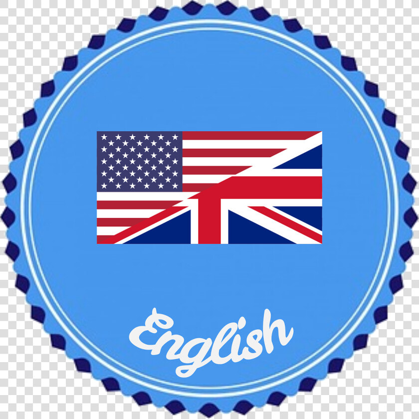 Badge  Flair  English  Language  Flag  America  Britain   Simbolo Da Lingua Inglesa  HD Png DownloadTransparent PNG