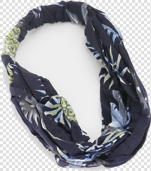 Pineapple Print Knotted Headband In Black  Shoplulu   Scarf  HD Png DownloadTransparent PNG