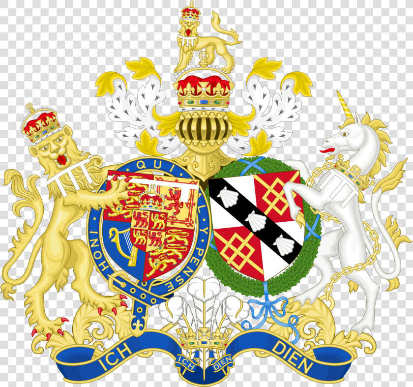 Combined Coat Of Arms Of Charles And Diana  The Prince   Diana Princess Of Wales Coat Of Arms  HD Png DownloadTransparent PNG