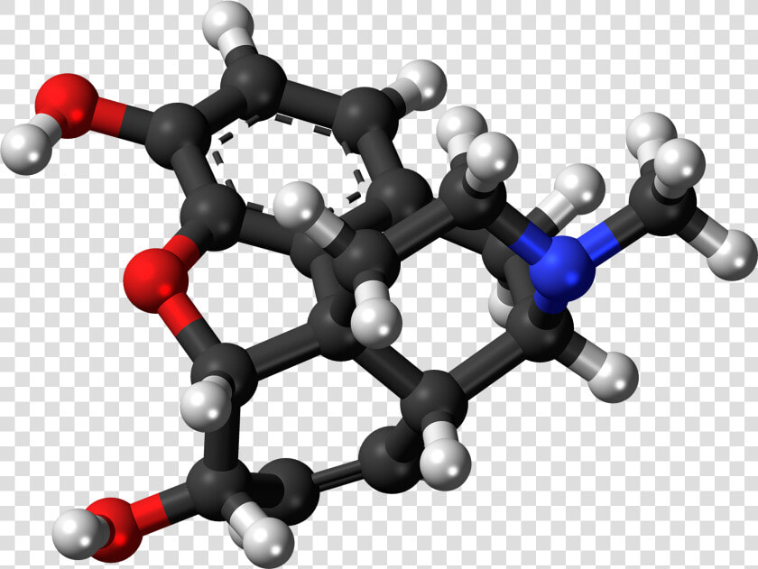 Morphine Molecule Ball   Morphine Ball And Stick  HD Png DownloadTransparent PNG