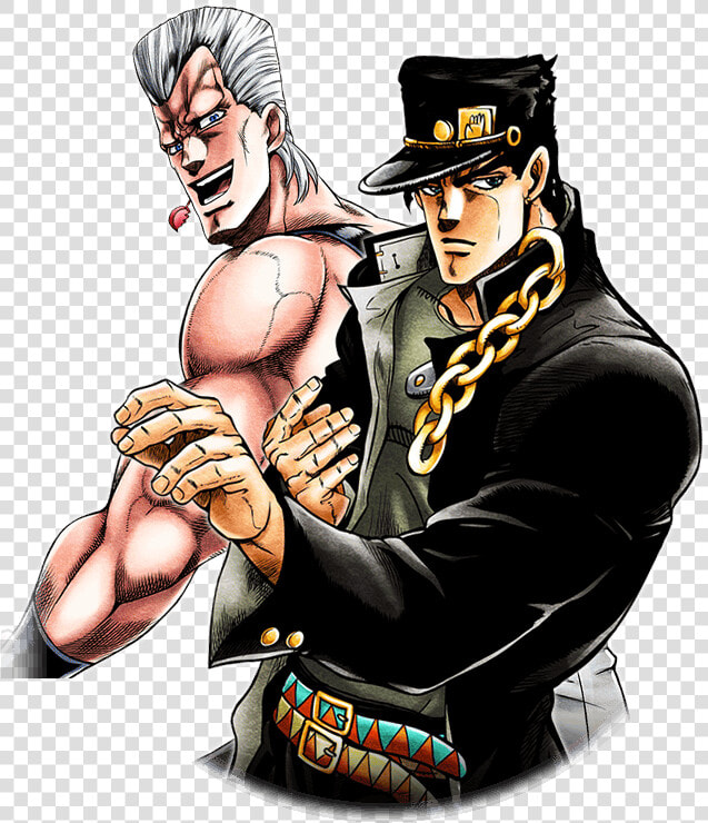 Unit Jotaro Kujo And Jean Pierre Polnareff   Jotaro Kujo And Polnareff  HD Png DownloadTransparent PNG