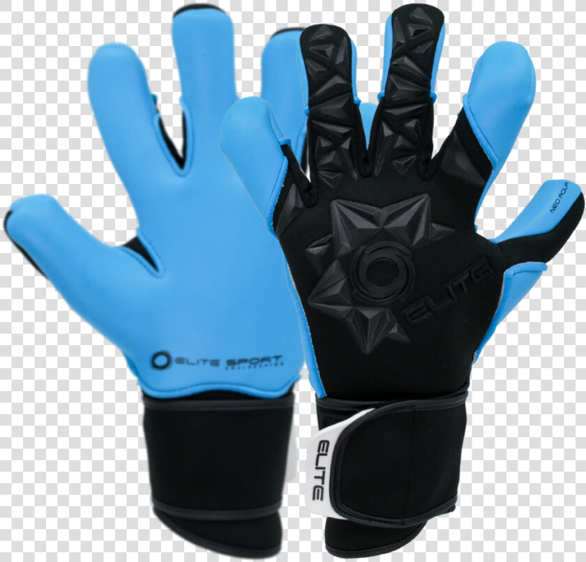 Elite Neo Aqua Gloves   Elite Neo Aqua Goalkeeper Glove  HD Png DownloadTransparent PNG