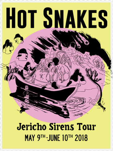 Jericho Sirens Tour Poster   Hot Snakes Jericho Sirens Tour  HD Png DownloadTransparent PNG