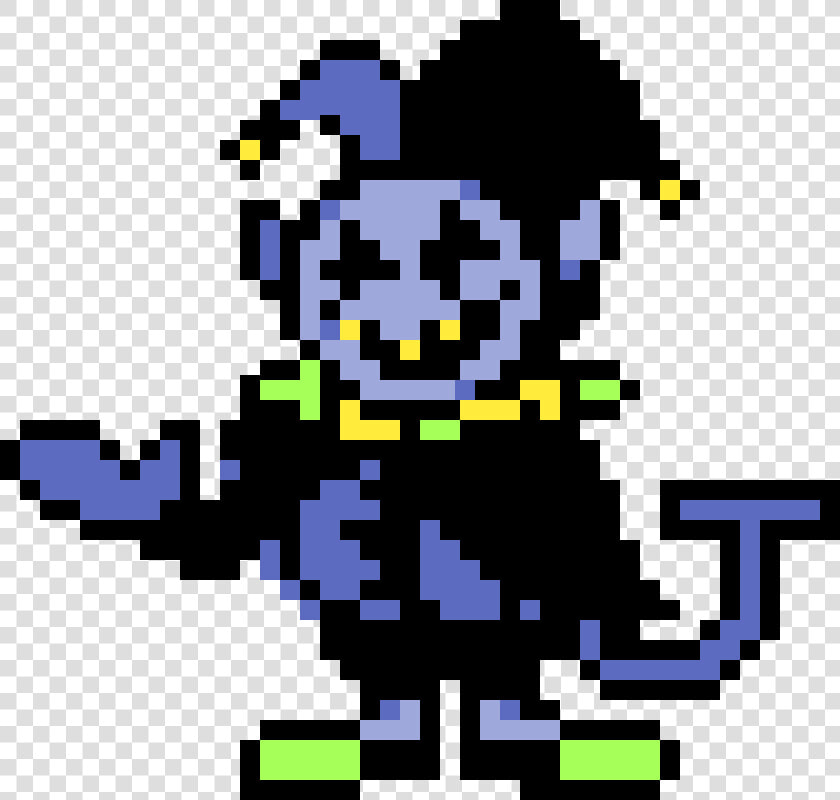 Deltarune Jevil Pixel Art Clipart   Png Download   Jevil Deltarune Pixel Art  Transparent PngTransparent PNG