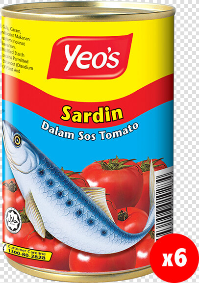 Yeo  39 s Sardines In Tomato Sauce  HD Png DownloadTransparent PNG