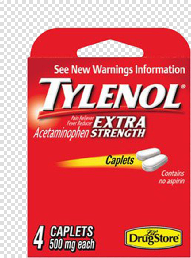 Tylenol Extra Strength 4 Caplets  HD Png DownloadTransparent PNG