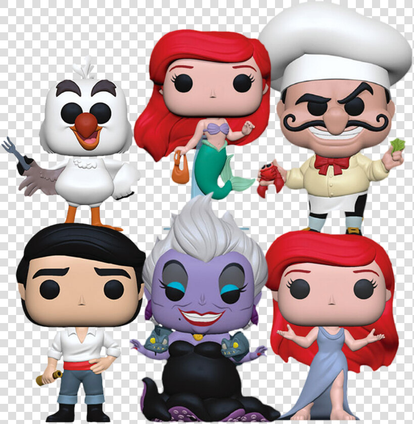 Little Mermaid Pop Vinyls   Png Download   Ariel Funko Pop Mermaid  Transparent PngTransparent PNG