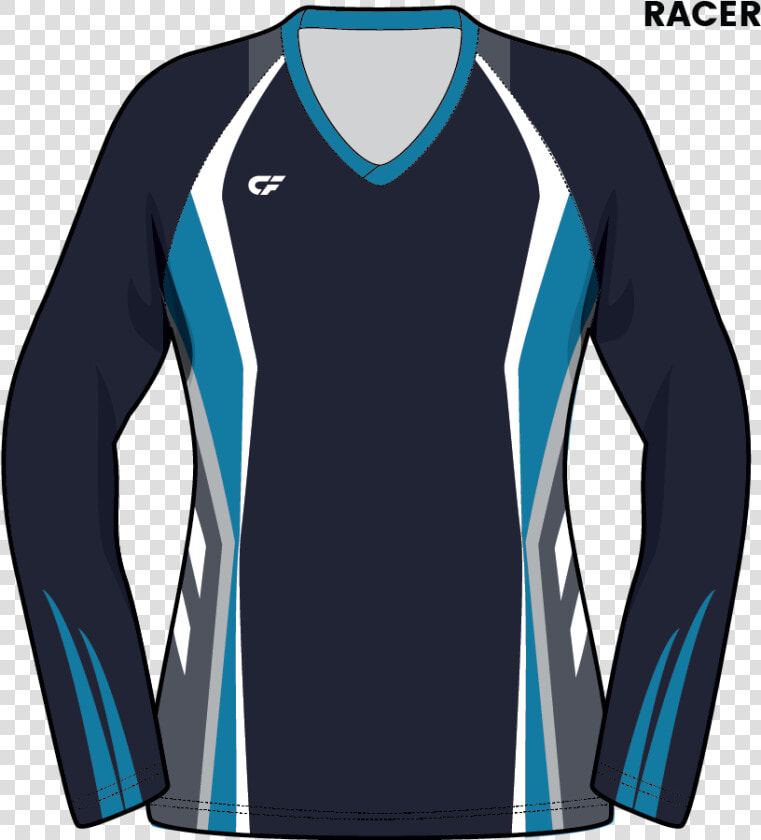 Customfuze Women S Volleyball Jerseys   Long sleeved T shirt  HD Png DownloadTransparent PNG