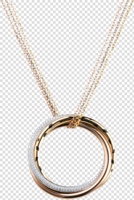 Cartier Pendant Png Image   Interlocking Circles Pendant With Engraving  Transparent PngTransparent PNG