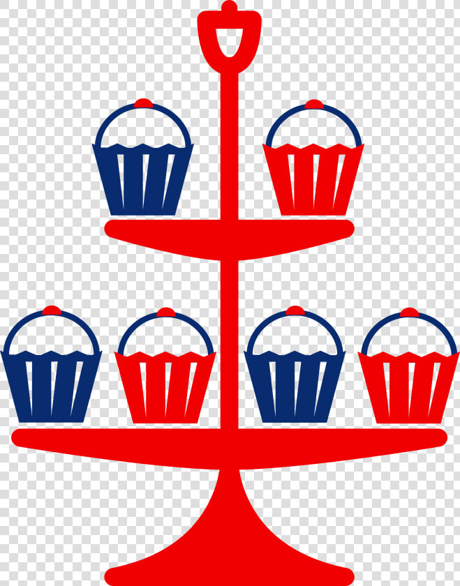 Jubilee Cake Stand Red Clip Arts   Cup Cake Stand Png  Transparent PngTransparent PNG