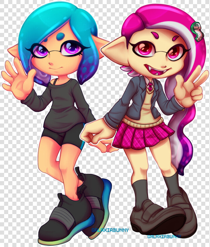 Galaxiabunny Ghlhxiabu Eyewear Vertebrate Cartoon Fictional   Splatoon 2 Weapom Art  HD Png DownloadTransparent PNG