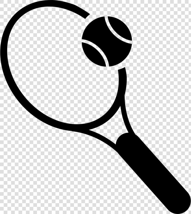 Racket And Tennis Ball   Tennis Black And White Png  Transparent PngTransparent PNG