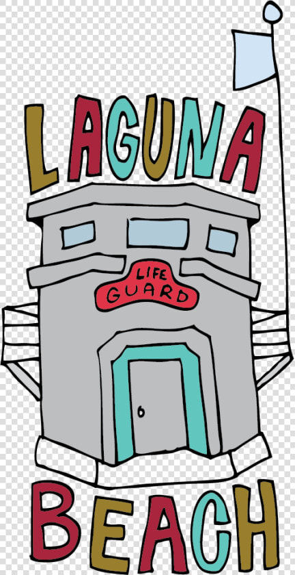 Laguna Beach Lifeguard Tower  HD Png DownloadTransparent PNG