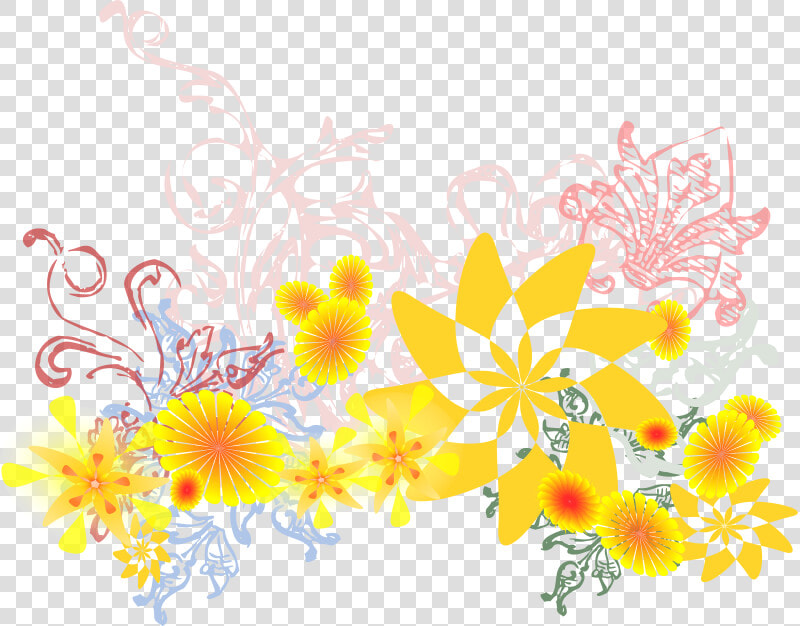 Png Flowers   Bunga Vektor Warna Kuning  Transparent PngTransparent PNG