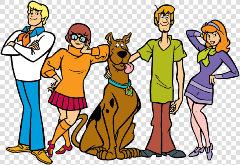 Scooby Doo Main Characters Scooby Doo Daphne Velma   Scooby Doo Gang Clipart  HD Png DownloadTransparent PNG