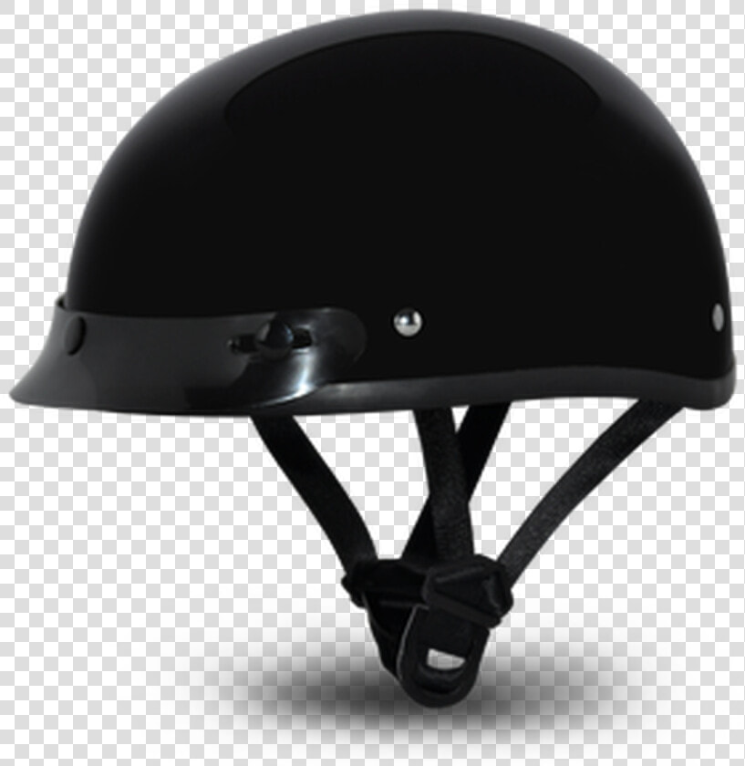 Daytona Skull Cap Jr Half Helmet Hi Gloss Black   Motorcycle Helmet  HD Png DownloadTransparent PNG