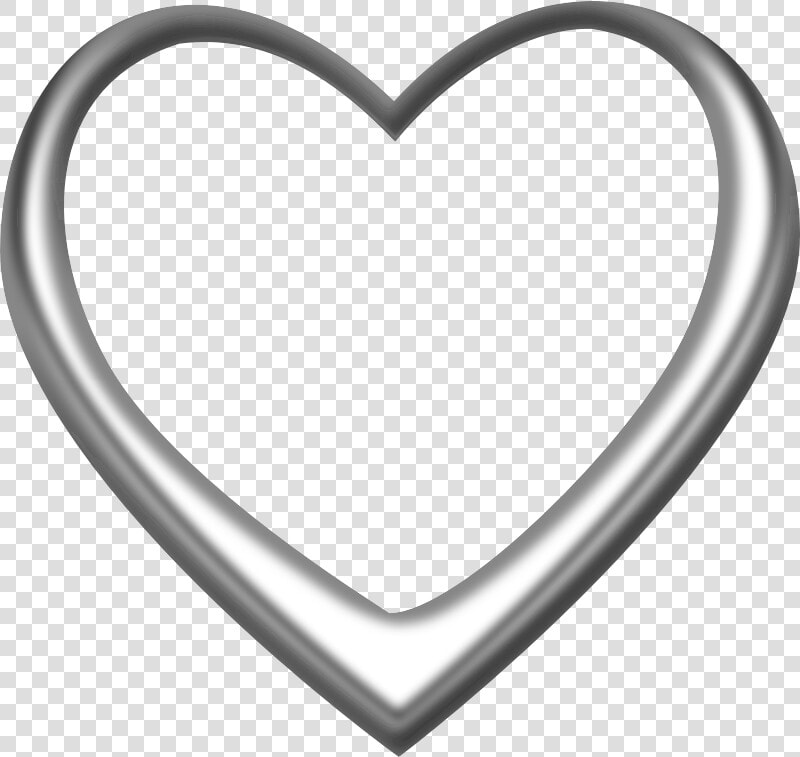 Silver Heart   Silver Heart Clip Art  HD Png DownloadTransparent PNG