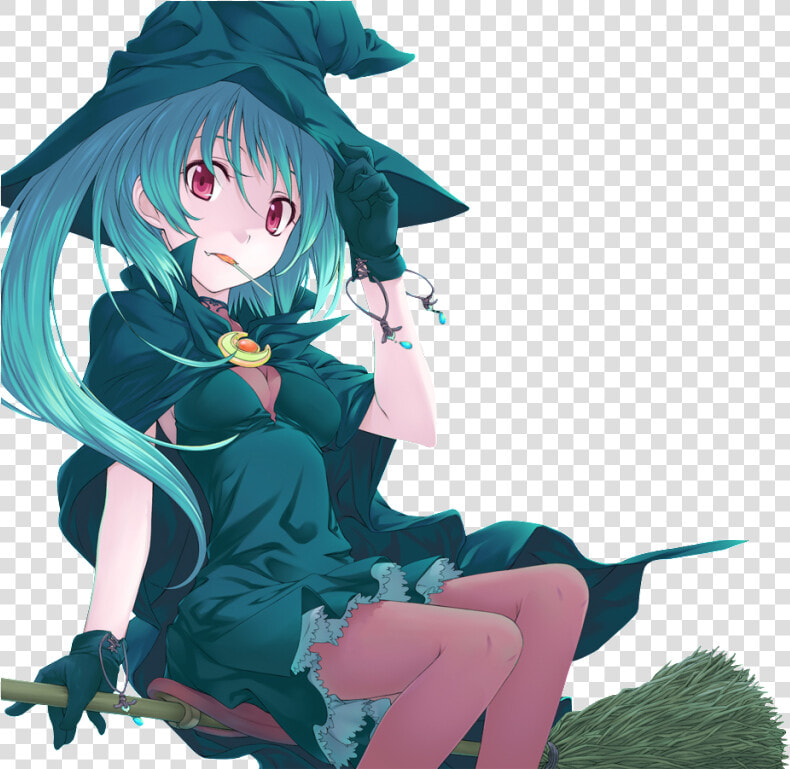 Witch Anime Girl Render   Png Download   Anime Girls Render Hd  Transparent PngTransparent PNG