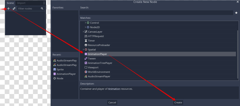 The Animationplayer Node   Player Controls Animation  HD Png DownloadTransparent PNG